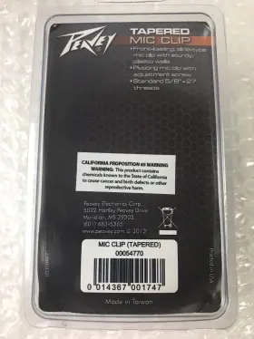 54770 PEAVEY Front Loading Slide Pivot Mic Clip Tapered #3