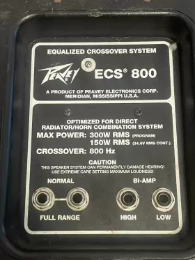 ECS-800 PEAVEY Crossover #2