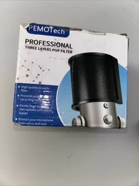 IX-MI-P2 PEMOTECH Microphone Pop Filter Mic Screen Mesh Foam #2