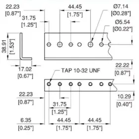22R0828-24 PENN ELCOM Space Rack Rails Total #2
