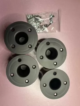 M1551-4 PENN ELCOM Pack Recessed Recess Steel Speaker Stand