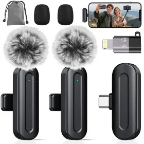 SX21PRO PQRQP Wireless Mini Microphone Iphone Ipad Android
