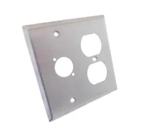 DPU-1DUP1X-SS PROCRAFT Steel Gang Wall Plate Ac Duplex Xlr