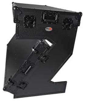 Xs-ztablebl DJ Table Flight Handles Wheels