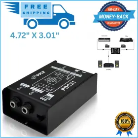 809187123799 PYLE Injection Audio Box Passive Di Unit Hum