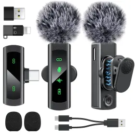 QU-J4-C2 QUZAZBU Usb Wireless Lavalier Microphone Iphone Mini