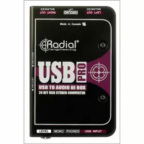 R800-1050 RADIAL Usb Pro Stereo Laptop Injection Box