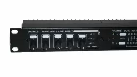 RU-SM16 RDL Dual Audio Meter Channel Pro Mic Line Mixer #3