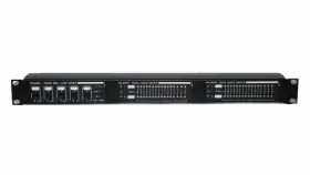 RU-SM16 RDL Dual Audio Meter Channel Pro Mic Line Mixer
