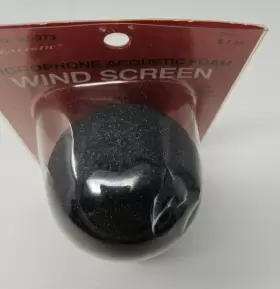 33-373 REALISTIC Acoustic Foam Microphone Windscreen Cat #2