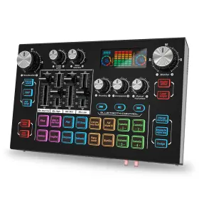 TY01 RHM Podcast Audio Mixer Interface Phantom Power Xlr