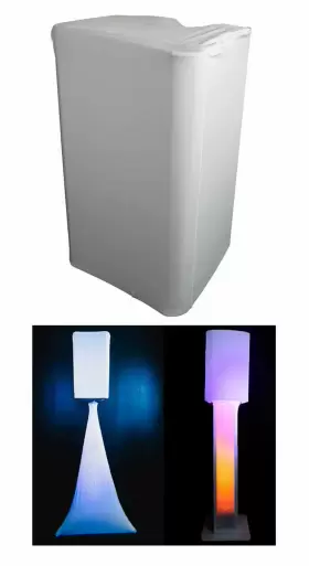 RSC88W ROCKVILLE Pa Dj Speaker Cover Scrim Wedding Church