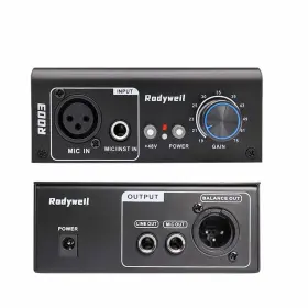 RO03 RODYWEIL Microphone Preamp Mic Booster Phantom Pow