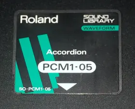 SO-PCM1-05 ROLAND Waveform Accordion Pcm Card Memory #2