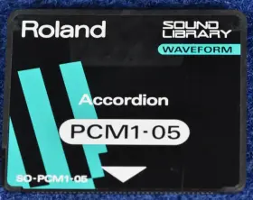 SO-PCM1-05 ROLAND Waveform Accordion Pcm Card Memory
