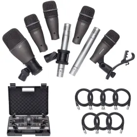 4330235231 SAMSON Drum Microphone Xlr Mic Cables Kit