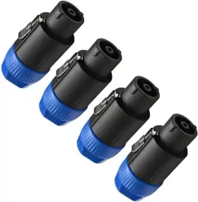 SAPT74PACK SEISMIC AUDIO Pack Speakon Connector Pole Plug