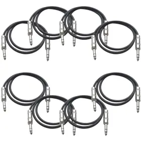 SATRX-3BLACK8 SEISMIC AUDIO Pack Trs Patch Cables