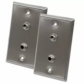 847861026387 SEISMIC AUDIO Steel Wall Plates Dual