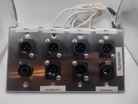 SA-PLATE1 SEISMIC AUDIO Steel Wall Plate Hole Male Network
