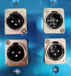 SA-PLATE31 SEISMIC AUDIO Male Steel Wall Plate Gang Xlr #2
