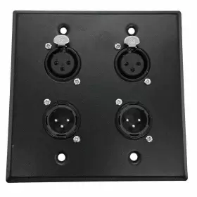 SA-PLATE36 SEISMIC AUDIO Gang Steel Wall Plate Xlr Male #2