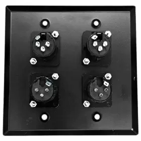SA-PLATE36 SEISMIC AUDIO Gang Steel Wall Plate Xlr Male #3
