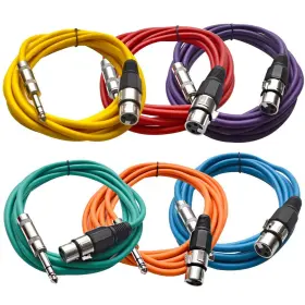 SATRXL-F10BGORYP SEISMIC AUDIO Xlr Female Trs Patch Cable