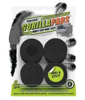 CB149 SLIPSTICK Gorillapads Slip Furniture Pads Rubber Set