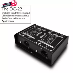 PDC22 SOUND AROUND Pro Stereo Box Dual Di Unit Unbalanced #2