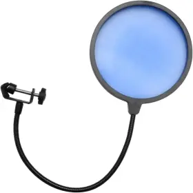 Sa-micscreenblue SPEAKERS Flexible Microphone Wind Screen Mic