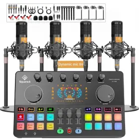 717817271584 SQUAROCKTEK Podcast Audio Mixer Dynamic
