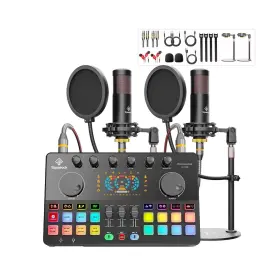 MIT008 SQUAROCKTEK Podcast Dual Xlr Condenser Micophones