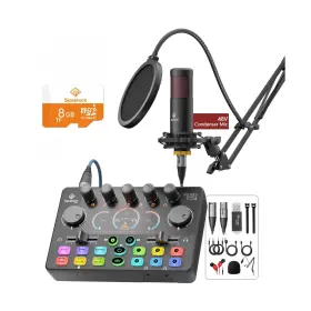 MST015 SQUAROCKTEK Podcast Mixer Xlr Condenser Microphone Tf