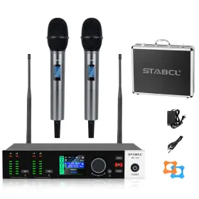 ST-702 STABCL Dual Wireless Microphones Auto