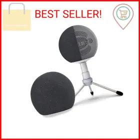 313107619649 SUNMON Pop Filter Snowball Mic Foam Wind Cover