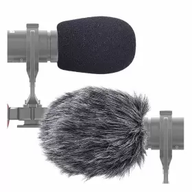 793740658753 SUNMON Furry Windscreen Muff Mic Pop Filter Foam