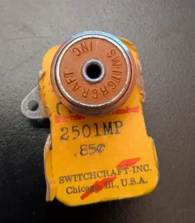2501MP SWITCHCRAFT Screw Microphone Connector Chassis
