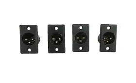DM3B SWITCHCRAFT Male Panel Mount Connector Set