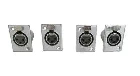 QGP-3-62 SWITCHCRAFT Female Panel Connector Set