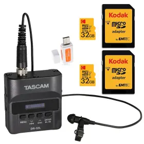 4330376543 TASCAM Digital Audio Recorder Lavalier Mic Sd Car