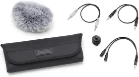 AK-DR11CMKII TASCAM Microphone Windscreen Shoe Mount Cables