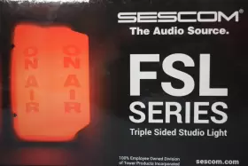 FSL-1 TECNEC Sescom Triple Air Studio Warning Light #2