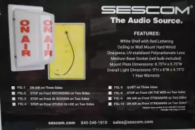 FSL-1 TECNEC Sescom Triple Air Studio Warning Light