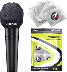 Miccover TENGYES Pack Microphone Hygiene Covers Disposable