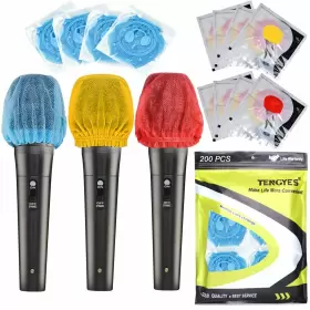 664918889043 TENGYES Pack Microphone Hygiene Covers Handheld