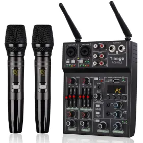 MX-R42 TIIMGE Audio Mixer Dual Wireless Microphone Sound