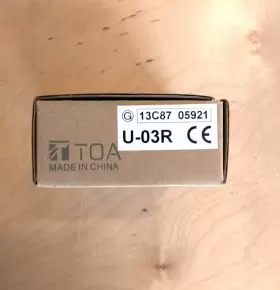 U-03R TOA Unbalanced Line Module High Filters Dual Rca #2