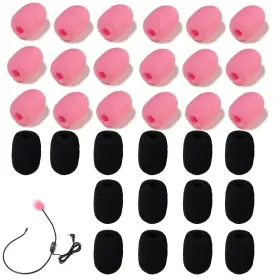 756839337663 TUNAN Lapel Headset Microphone Windscreen Mini