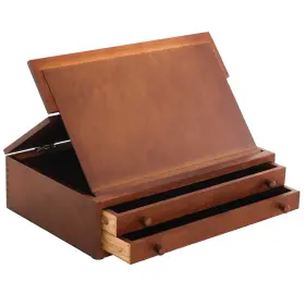 WB-800 U.S. ART SUPPLY Artist Tool Box Locking Clasps Fold Up